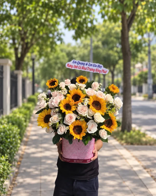Ánh Dương – Hộp Hoa Hướng Dương – Tiệm Hoa Nắng