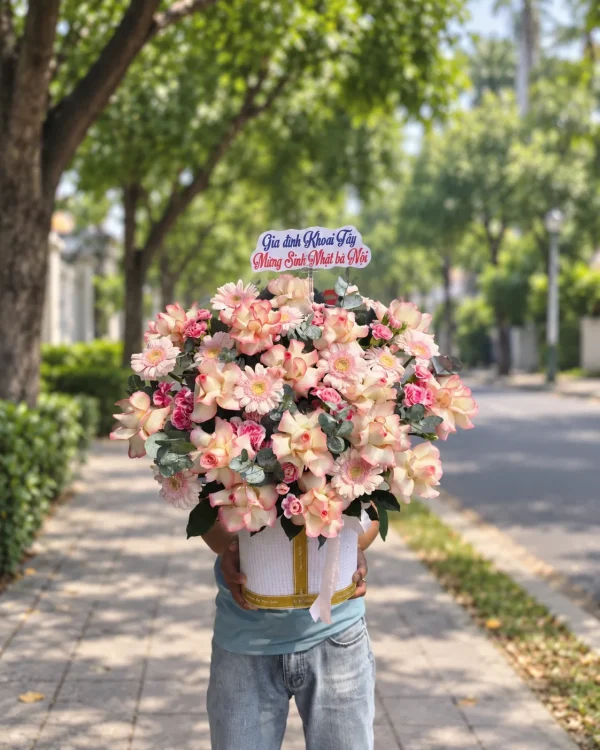 Hương Xuân – Hộp Hoa Pastel – Tiệm Hoa Nắng