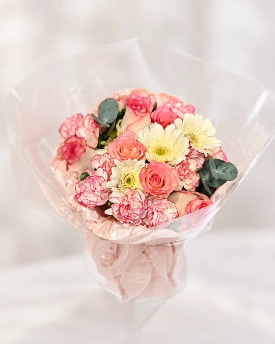 Nắng Hồng – Bó Hoa Pastel – Tiệm Hoa Nắng