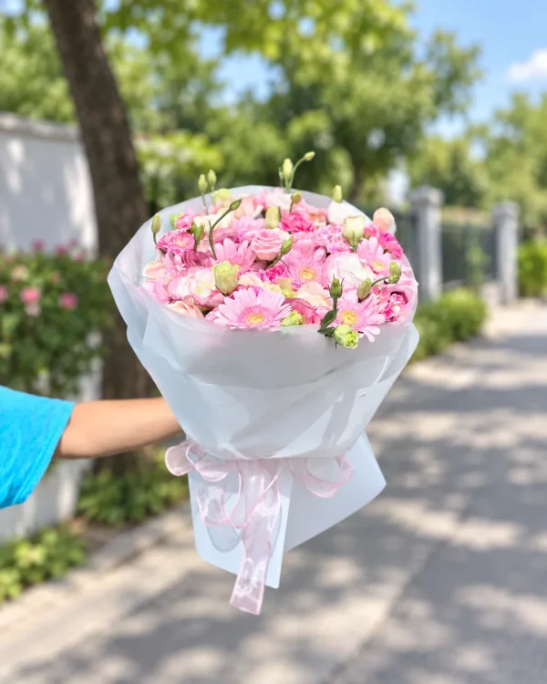 Ngọt Ngào – Bó Hoa Hồng Phấn – Tiệm Hoa Nắng