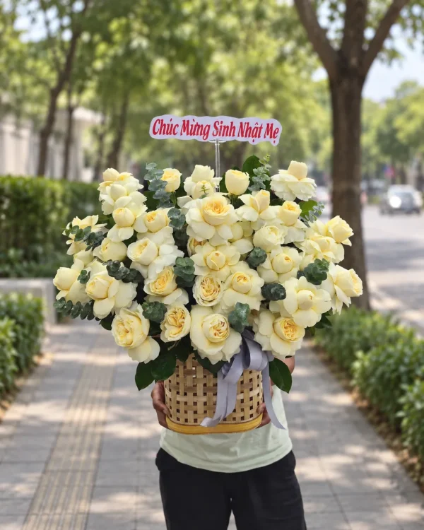 Giỏ hoa – Tiệm Hoa Nắng
