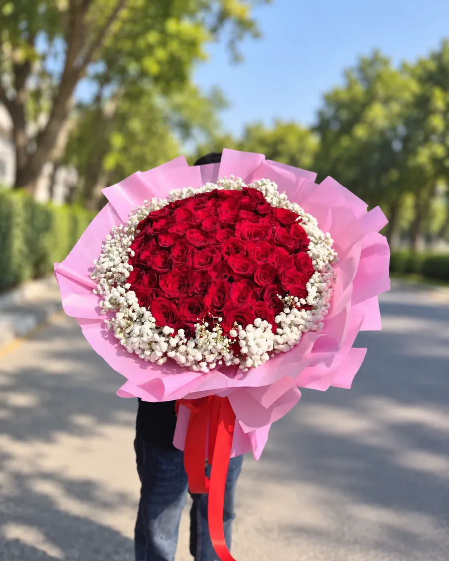 Trọn Yêu – Bó Hồng Đỏ – Tiệm Hoa Nắng